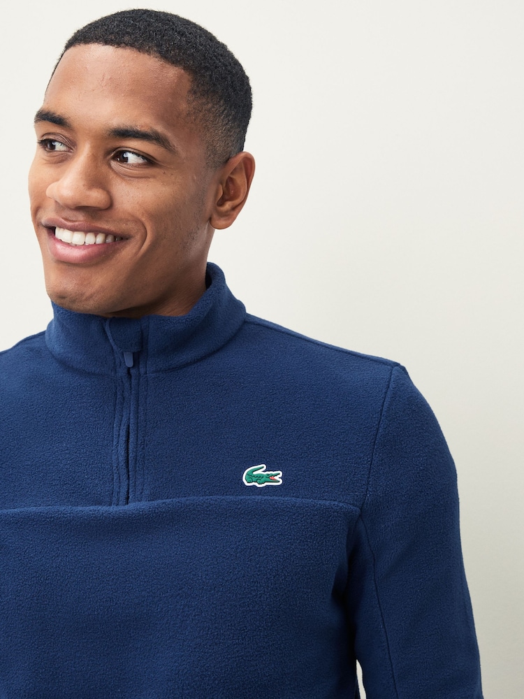 Lacoste Navy Golf 1/4 Zip Fleece - Image 4 of 4