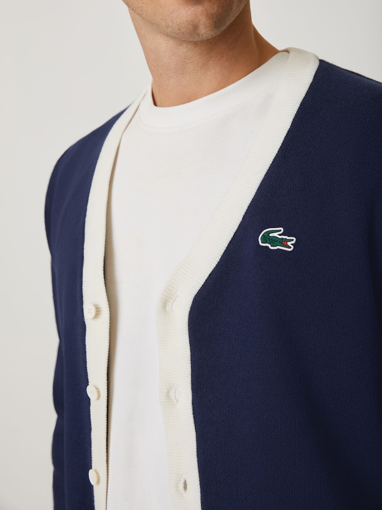 Lacoste Navy Golf Cardigan - Image 4 of 4