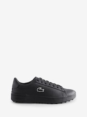Lacoste Chrome Black Powercourt Trainers - Image 1 of 1
