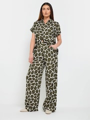 Long Tall Sally Green Wide Leg Trousers - Image 1 of 5