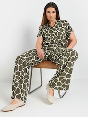 Long Tall Sally Green Wide Leg Trousers - Image 2 of 5