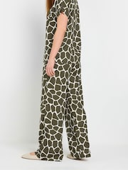 Long Tall Sally Green Wide Leg Trousers - Image 4 of 5