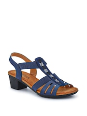 Pavers Blue Ladies Smart Sandals - Image 2 of 5