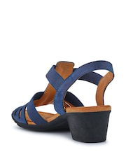 Pavers Blue Ladies Smart Sandals - Image 3 of 5