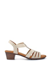 Pavers Cream Ladies Smart Sandals - Image 1 of 5