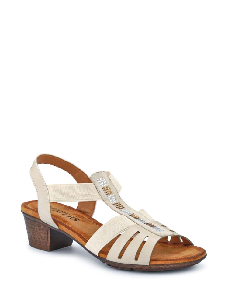 Pavers Cream Ladies Smart Sandals - Image 2 of 5 Pavers Cream Ladies Smart Sandals - Image 2 of 5
