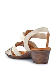 Pavers Cream Ladies Smart Sandals - Image 3 of 5