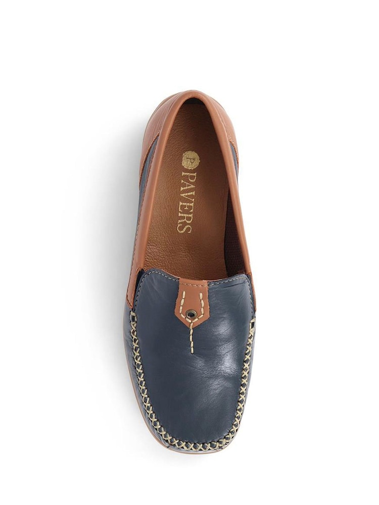 Marineblau, Tan - Pavers Leather Moccasins - Bild 6 von 6 Marineblau, Tan - Pavers Leather Moccasins - Bild 6 von 6
