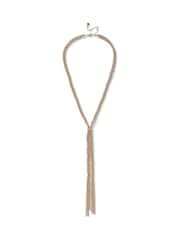 Aela Gold Tone Plait Twist Lariat Necklace - Image 1 of 2