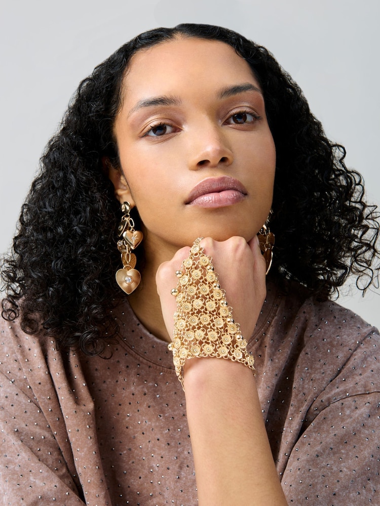 Aela Gold Tone Hand Chain - Image 1 of 4