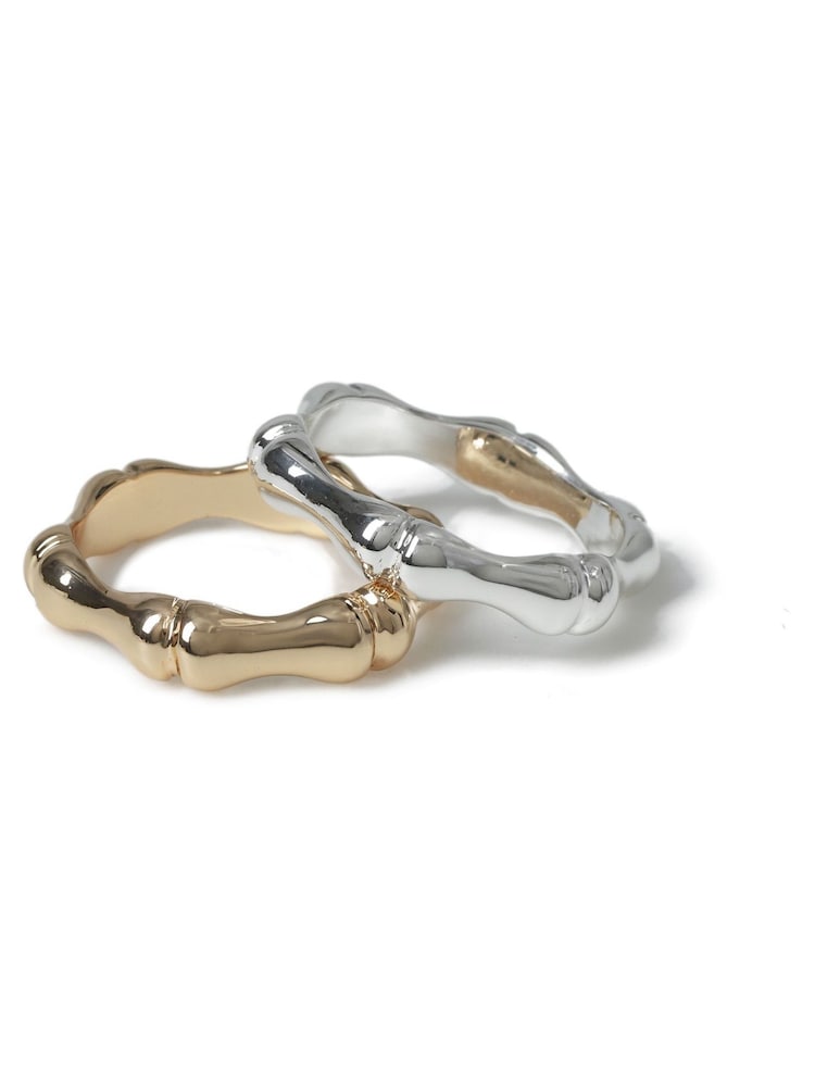 Aela Gold Tone/Silver Tone Bamboo Ring - Image 1 of 3