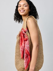 Aela roter Paisley-Bandana-Schal - Bild 2 von 4