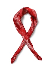 Aela roter Paisley-Bandana-Schal - Bild 4 von 4
