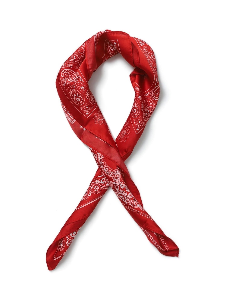 Aela roter Paisley-Bandana-Schal - Bild 4 von 4