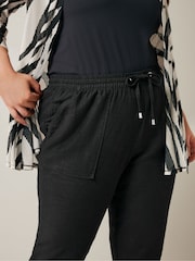 EVANS Curve Linen Joggers - Image 4 of 5