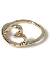 Aela Gold Tone Dainty Heart Ring - Image 2 of 2