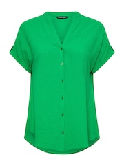 Evans Yoke Button Thru Grown On Sleeve Blouse - Image 5 of 5