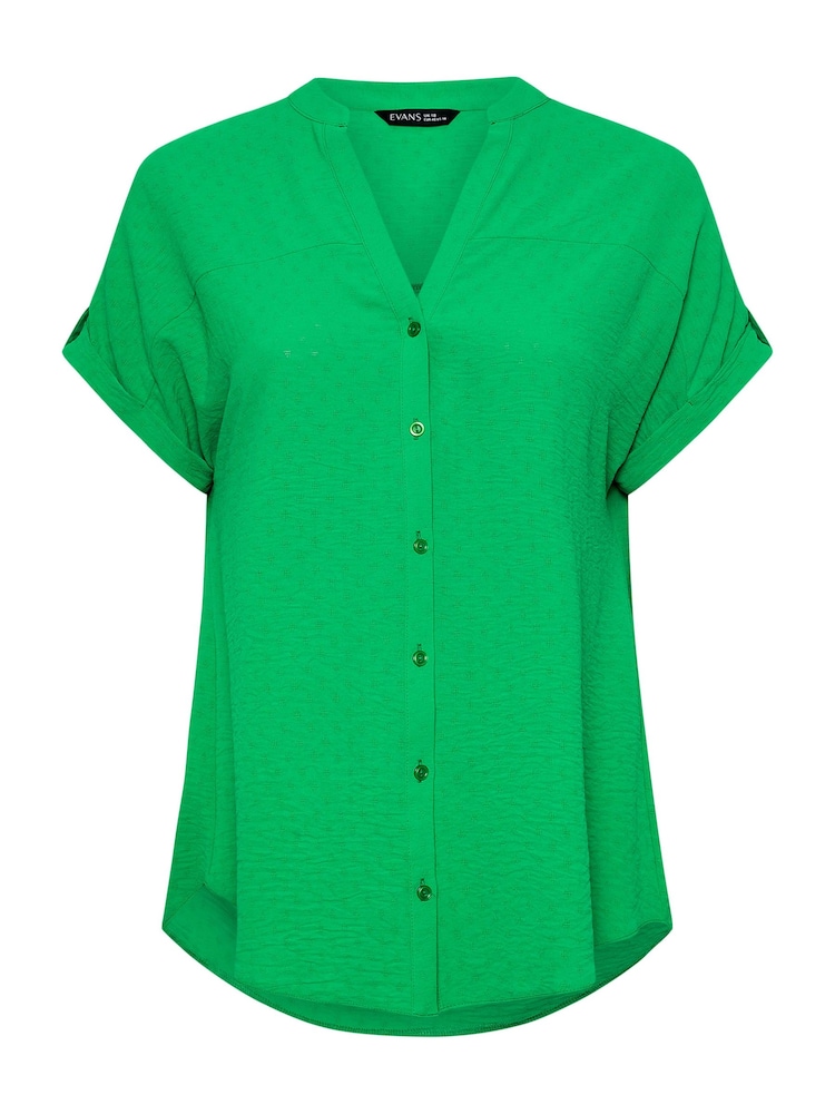 Evans Yoke Button Thru Grown On Sleeve Blouse - Image 5 of 5
