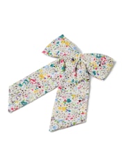 Aela Pink Multicolour Broderie Hair Bow - Image 2 of 4