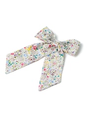 Aela Pink Multicolour Broderie Hair Bow - Image 3 of 4