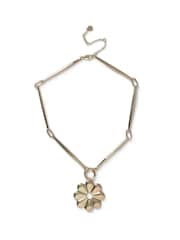 Aela Gold Tone Flower Necklace - Image 1 of 2