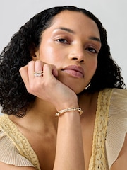 Aela Gold Tone Bamboo Stretch Wristwear - Image 1 of 3
