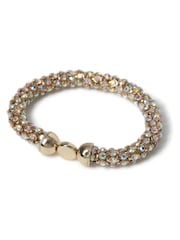 Aela Gold Tone Rhinestone Stretch Bracelet - Image 1 of 2