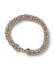 Aela Gold Tone Rhinestone Stretch Bracelet - Image 2 of 2