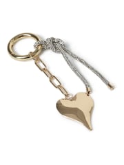 Aela Gold Tone Crystal Jelly Heart Bag Charm Keyring - Image 2 of 3