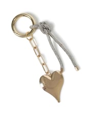 Aela Gold Tone Crystal Jelly Heart Bag Charm Keyring - Image 3 of 3