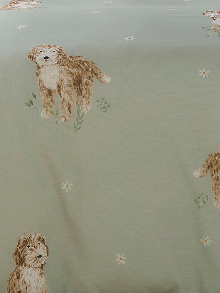 Fusion Green Hattie The Cockapoo Peach Finish Duvet Cover Set - Image 3 of 3