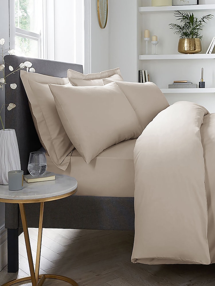 Appletree Set of 2 Natural 100% Cotton Premium Oxford Pillowcases - Image 3 of 3