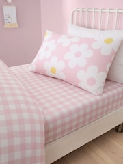 Lençol de cama com elástico Bedlam Retro Daisy Easy Care 25cm - Imagem 1 de 2