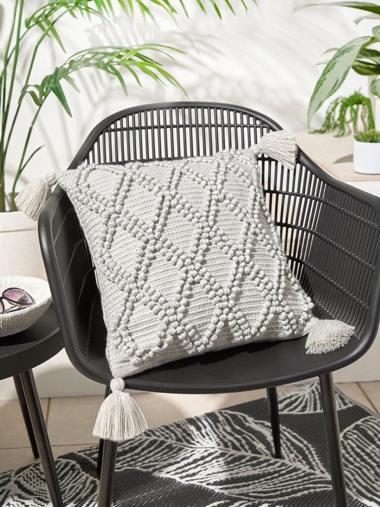 Drift Home Grey Alda Outdoor Durable Filled Cushion - Image 1 of 2