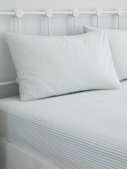 Dreams & Drapes Finlay Stripe Easy Care 28cm Fitted Bed Sheet Set - Imagen 2 de 3