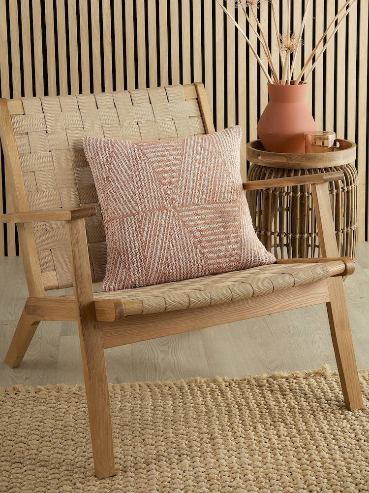 Appletree Terracotta Myan 100% Cotton Filled Cushion - Image 1 of 2