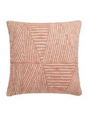 Appletree Terracotta Myan 100% Cotton Filled Cushion - Image 2 of 2