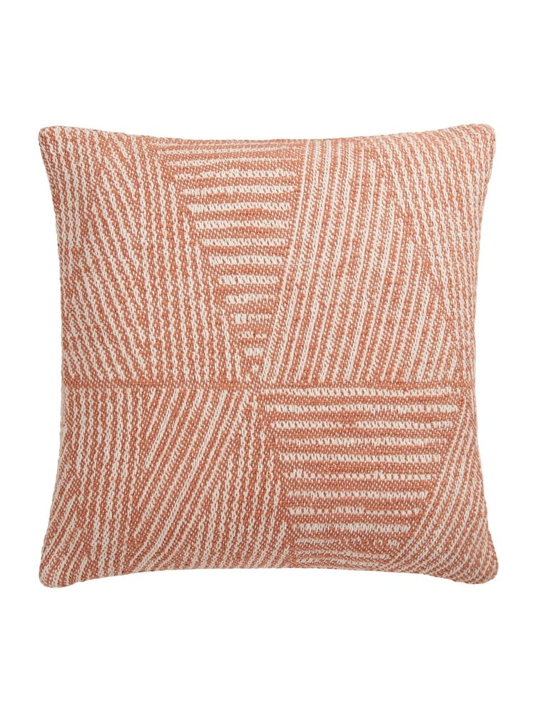 Appletree Terracotta Myan 100% Cotton Filled Cushion - Image 2 of 2