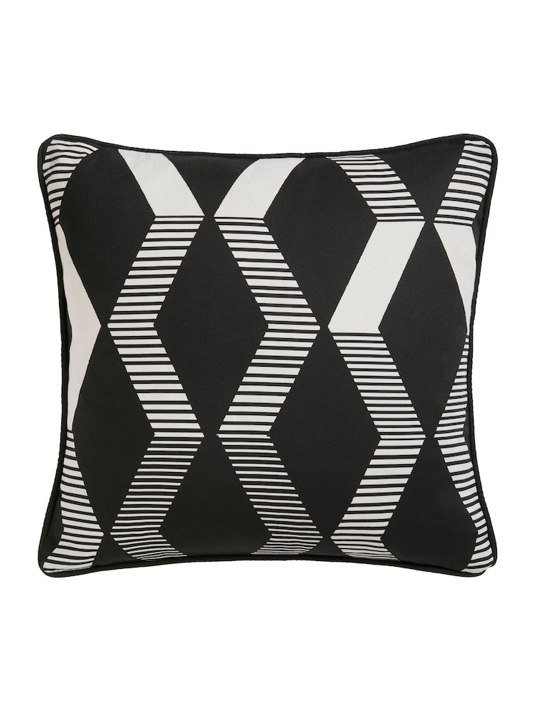 Fusion Black Rico Water and UV Resistant Filled Cushion - Image 2 of 3