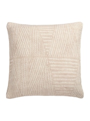 Appletree Natural Myan 100% Cotton Filled Cushion - Image 2 of 2