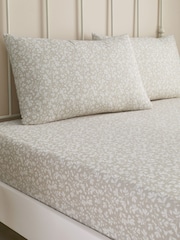 Dreams & Drapes Natural Tess Easy Care 28cm Fitted Bed Sheet Set - Image 1 of 2