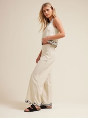 PixieGirl Petite Natural Embroidered Sleeveless Top - Image 2 of 5