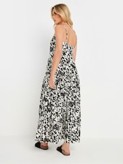 PixieGirl Petite Black Asymetric Tiered Maxi Dress - Image 3 of 5
