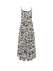 PixieGirl Petite Black Asymetric Tiered Maxi Dress - Image 5 of 5