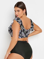 Yours Curve Black Super High Waisted Tummy Control Bikini Briefs - Image 2 of 6