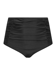 Yours Curve Black Super High Waisted Tummy Control Bikini Briefs - Image 5 of 6