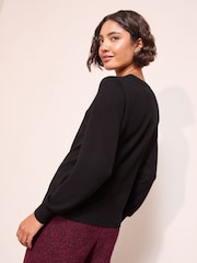 Friends Like These Sequin Tree Christmas Jumper - Image 4 of 4