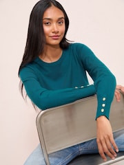 Friends Like These Green Long Sleeve Crew Neck Jumper - Image 3 of 4