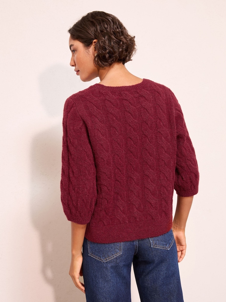 Berry Red - Camiseta de tricô Friends Like These - Imagem 4 de 4