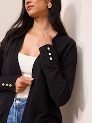 Friends Like These Black Longline Cardigan - Image 2 of 4